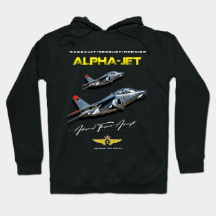 Alpha Jet Belgium Air Force Advanced Trainer Aircraft Hoodie